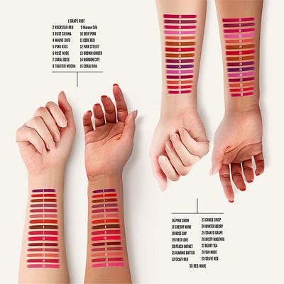 Elle 18 Color Pop Matte Lip Color, C22, Coral Dose 4.3 gm - Lipsticks
