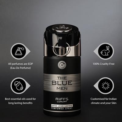 RiiFFS Luxury The Blue Body Spray for Men 250 ml - Men Perfumes (Edt/Edp)