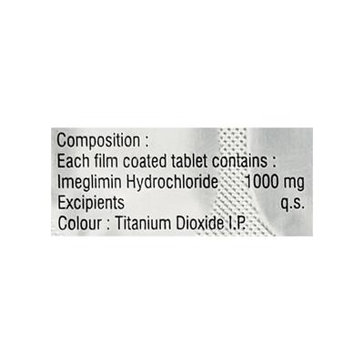 ZUGLIMIN 1000 Tablet 10's - Diabetes-Ant