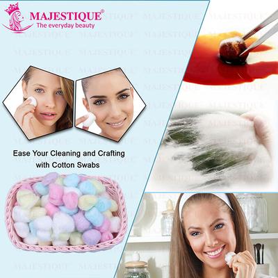 Majestique Natural Cotton Ball for Make-Up FC69 Nail Polish Removal 50 Pcs - Color May Vary 1's - Nail Polish