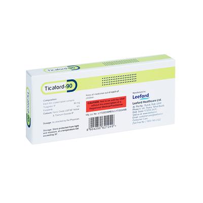 TICAFORD 90 Tablet 14's - Blood Clot-Ant
