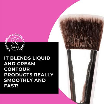 Plume P04 Flat Contour Brush 1's - Face Brush