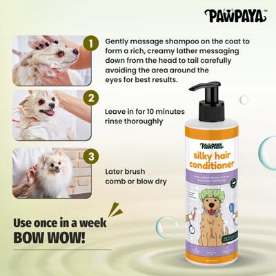 Pawpaya Silky Hair Conditioner New 250 ml - Pet Grooming