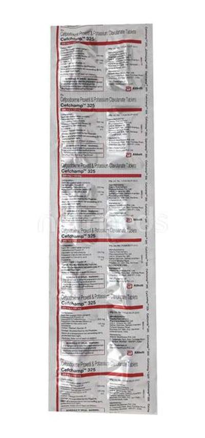 Cefchamp 325mg Tablet 10'S - Bacterial Infections-Cep