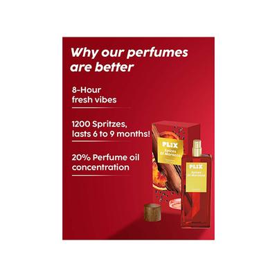 PLIX Spices Di Morocco Perfume for Everyday Use - Long Lasting & Premium Parfum, Fresh Fragrance, Grapefruit, Pepper & Cedar, Fruity & Woody Perfume for all Occasions 100 ml - Perfumes (Edt/Edp)