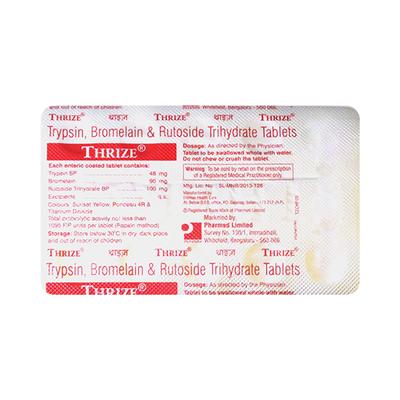 Thrize Tablet 10'S - Pain relief-Ant
