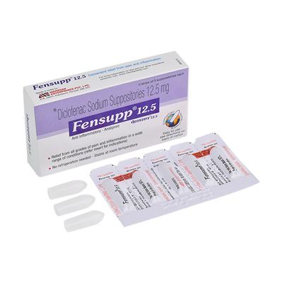 FENSUPP 12.5 Suppositories 5's - Pain relief-Nsa