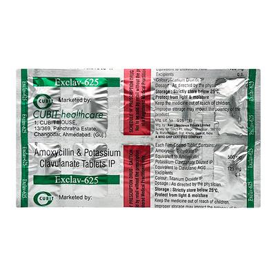 EXCLAV 625 Tablet 10's - Bacterial Infections-Pen