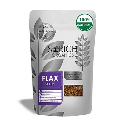 Sorich Organics Brown Flax Seeds 200 gm - Nutritional Bars