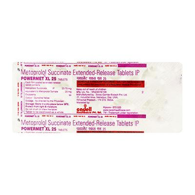 POWERMET XL 25 Tablet 10's - Hypertension-Bet