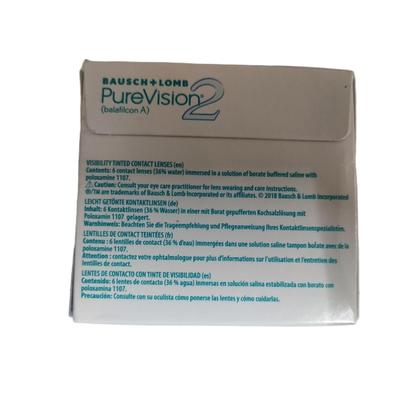 Bausch + Lomb PureVision 2 Soft Contact Lens (-1.75) 6's - Contact Lenses