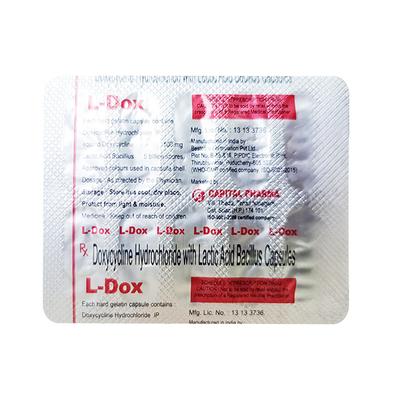 L DOX Capsule 10's - Bacterial Infections-Tet