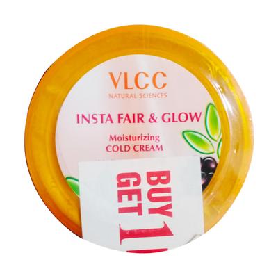 Vlcc Insta Fair & Glow Moisturizing Cold Cream Mulberry & Liquorice 75 gm (Buy 1 Get 1 Free) - Face Creams