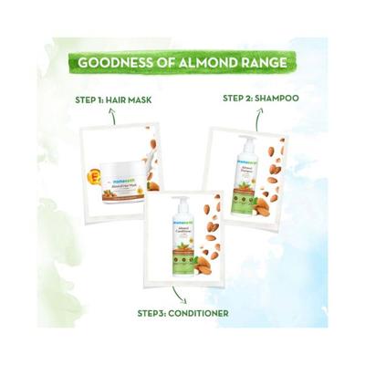 Mamaearth Almond Hair Mask For Smoothening Hair with Cold Pressed Almond Oil & Vitamin E for Healthy Hair Growth 200 gm - Hair Masks & Packs
