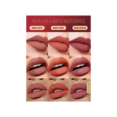 Lakme Liquid Lipstick Trio- Nude Moods, Forever Matte, Light-Weight 3's - Liquid Lipsticks