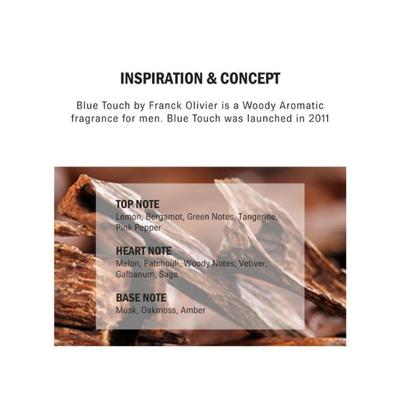 Franck Olivier Blue Touch Eau De Toilette Spray for Men 100 ml - Men Perfumes (Edt/Edp)