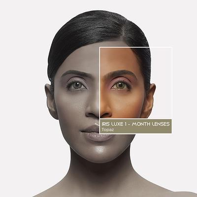Pac Iris Luxe One Month Lenses (Topaz) 1's - Eyecare Lenses