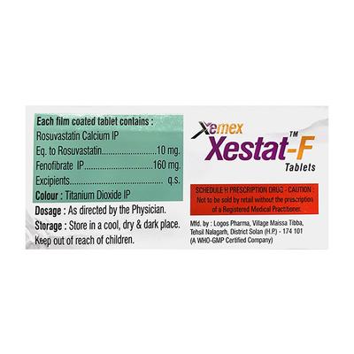 XESTAT F Tablet 15's - High Cholesterol-Dys
