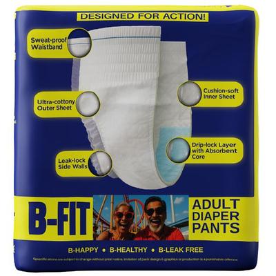 B-Fit Adult Diaper PANTS (UNI) (XL) 10's - Adult Diapers & Pads