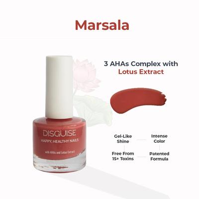 DISGUISE HAPPY HEALTHY NAIL POLISH, Marsala 110 9 ml - Nail Polish