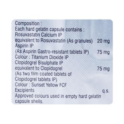 Revostat Gold 20mg Capsule 10'S - Blood Clot-Ant