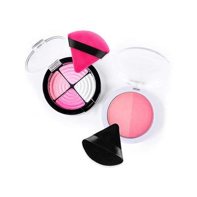Bronson Professional pizza puff triangle makeup beauty blender sponge powder puff (Mix Colors) 2's - Setting Spray