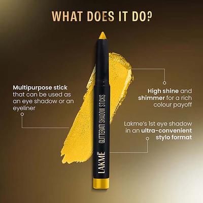 Lakme Absolute Explore Eyeshadow Stick Shimmering Gold 1.4 gm - Eye Shadow Palettes