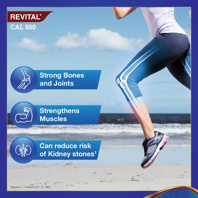 Revital Cal 500 Tablet 15's - Calcium And Minerals