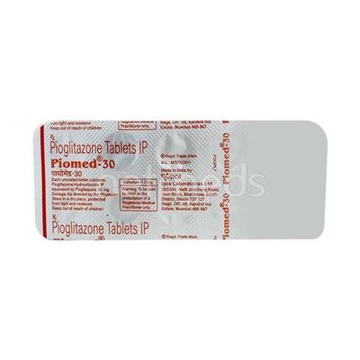 Piomed 30mg Tablet 10'S - Diabetes-Ant