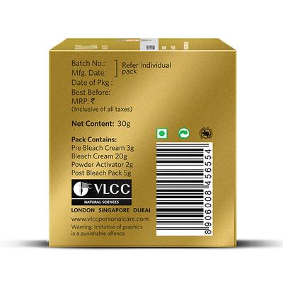 Insta Glow Gold Bleach with Colloidal Glowing,Radiant Fairness 30gm - Bleach