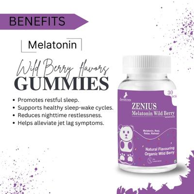 Zenius Melatonin Wild Berry Gummies 30's - Mental Health