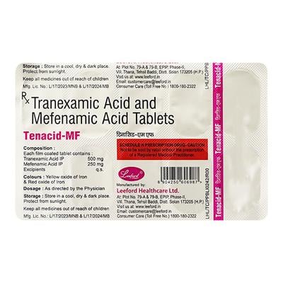 Tenacid MF Tablet 10'S - Bleeding Disorders-Hae