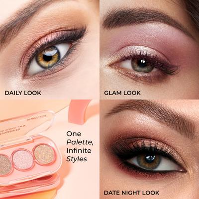 Pinkflash-E23 3 Pan Eyeshadow-GT01 3 gm - Eyeshadow, Bases & Primers