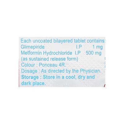 HILMET GM 1mg Tablet 10's - Diabetes-Ant