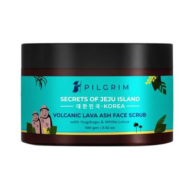 Pilgrim Volcanic Lava Ash Face Scrub 100 gm - Scrubs & Exfoliants