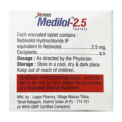 MEDILOL 2.5 Tablet 15's - Hypertension-Bet
