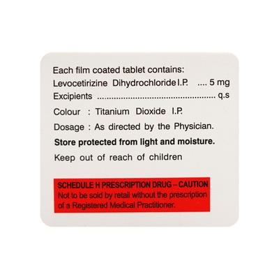LAZINE 5mg Tablet 10's - Allergies-Ant