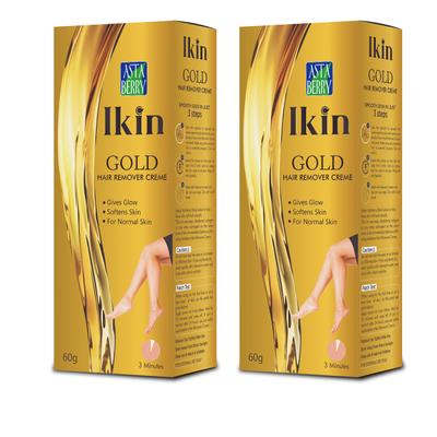 Astaberry Ikin Hair Removal Creme - Gold (Pack of 2 x 60 gm) - Shaving & Hair Removal