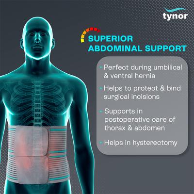 Tynor Tummy Trimmer/Abdominal Belt (M) (A 03) - Abdomen/Neck/Arm/Elbow Supports