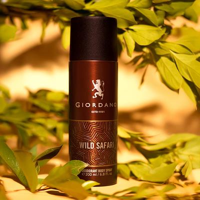 Giordano Wild Safari Deodorant Spray 200 ml - Men Deodorants/Roll-Ons