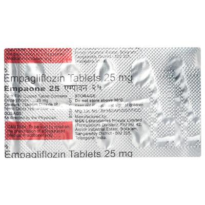 EMPAONE 25 Tablet 10's - Diabetes-Ant