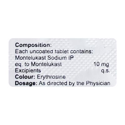 Montegress 10mg Tablet 10'S - Asthma/COPD-Ast
