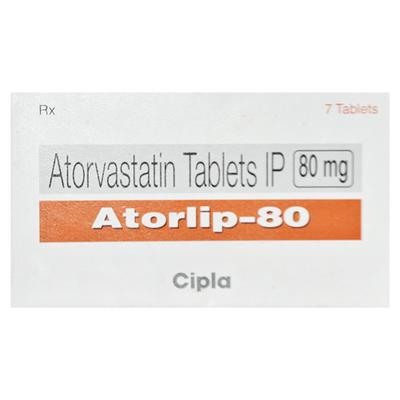 Atorlip 80mg Tablet 7'S - High Cholesterol-Dys
