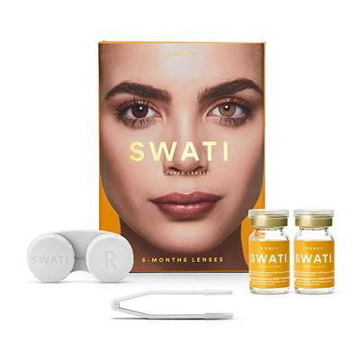 Swati Cosmetics Coloured Lenses Honey 6 Month Contact Lenses ( - 2.5) 1's - Eyecare Lenses