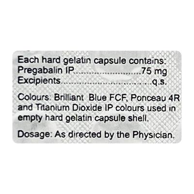 Neurokem 75mg Capsule 10'S - Neuropathic Pain-Dru