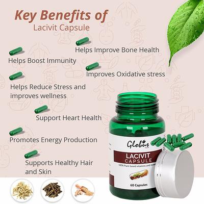 Globus Naturals Lacivit Plant Based Multivitamin Capsules 1's - Speciality Medicines