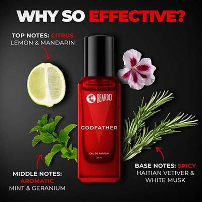 Beardo Men Darkside and Godfather Fragrance Long Lasting Pocket Perfume - 20ml Each 1's - Men Perfumes (Edt/Edp)