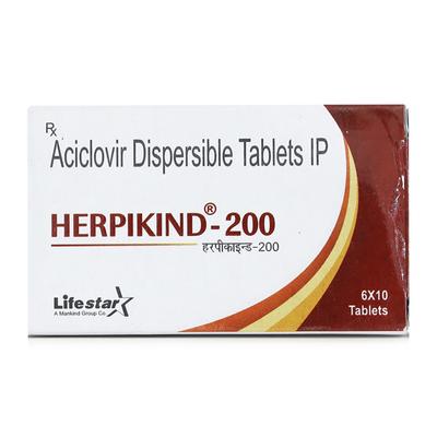 Herpikind 200mg Tablet 10'S - Viral infections-Ant