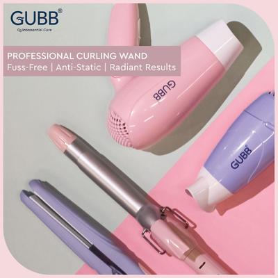GUBB Hair Curler with Ceramic Coated Tong for Long Lasting Gorgeous Curls - (GB-005) Pink 1's - Rollers & Curlers