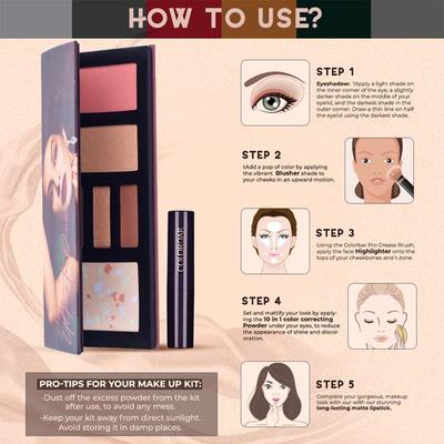 Colorbar Make Up Kit-The Ultimate Diva-005 21.9 gm - Face Palettes